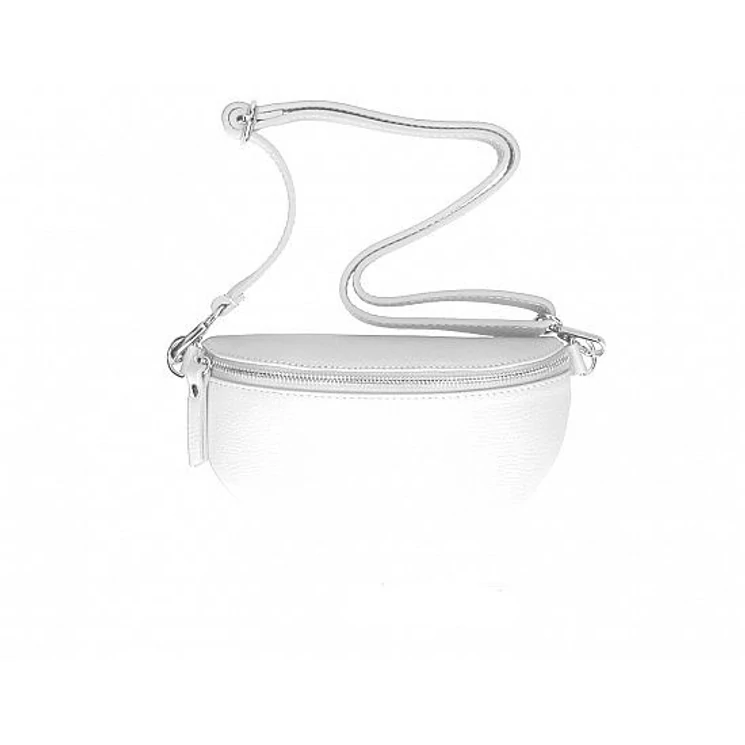 Valódi bőr női övtáska bézs színben TR213 White