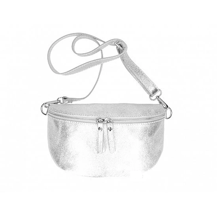 Valódi bőr Övtáska TR259 Ezüst