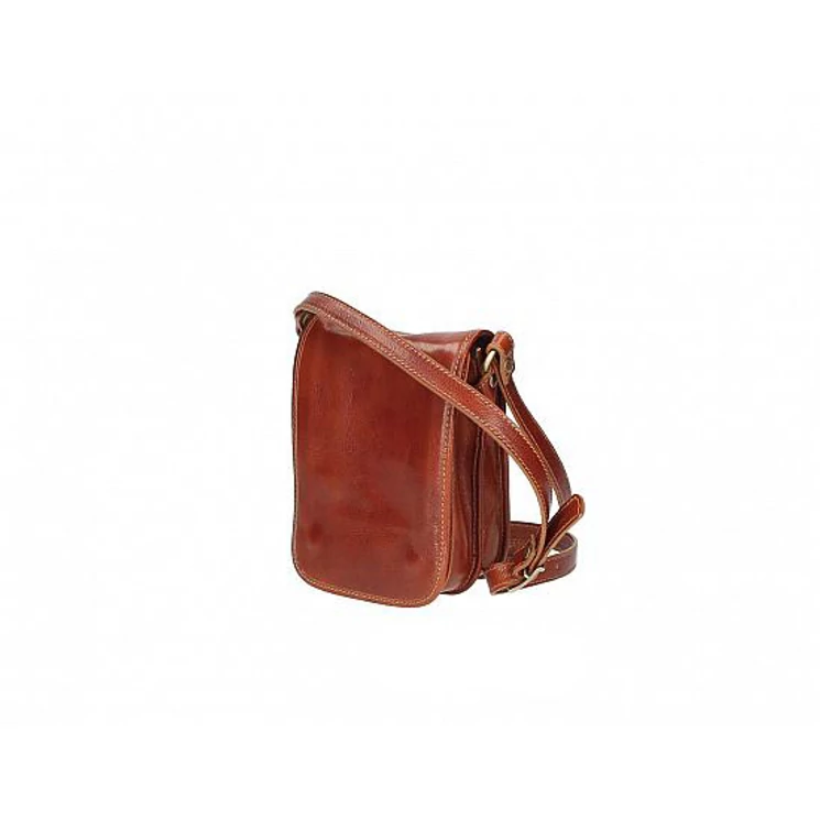 Valódi bőr Férfi Keresztpántos Táska TR262_Cognac