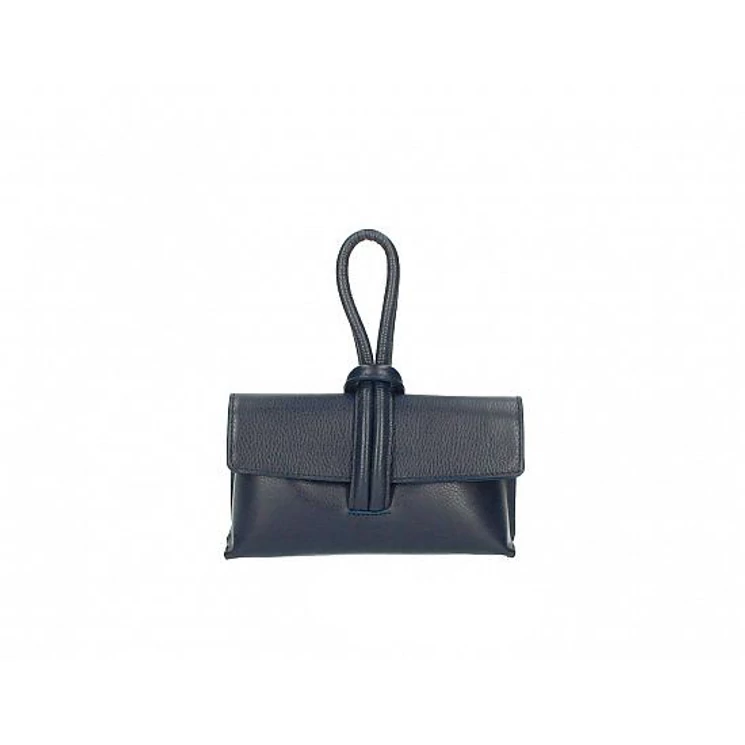 Valódi bőr női Oldaltáska Sötétkék