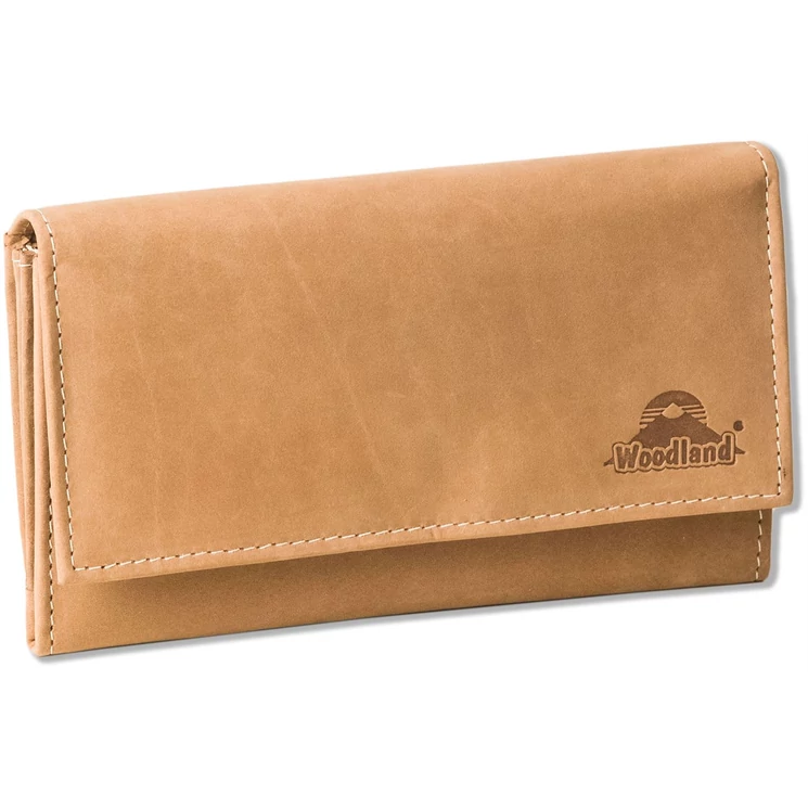 Woodland valódibőr Brifkó pénztárca pincér pénztárca barna színben