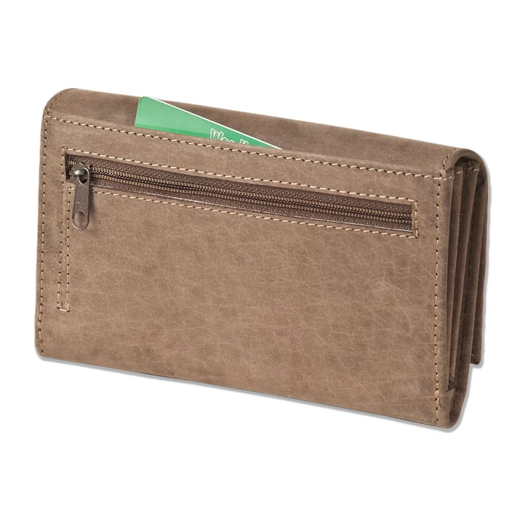 Rimbaldi valódibőr Brifkó pénztárca pincér pénztárca barna színben