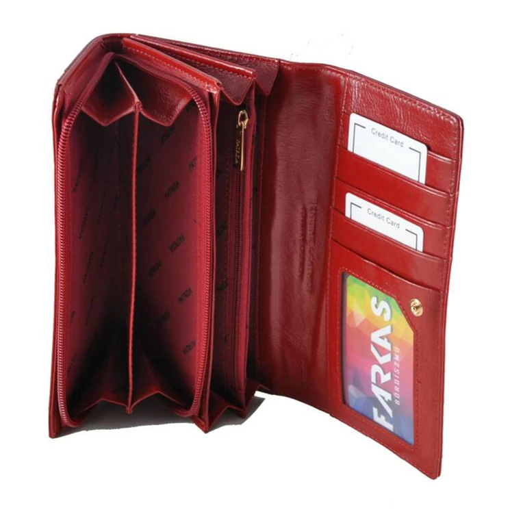 Gregorio lakk bőr női pénztárca piros színben PT106 Red