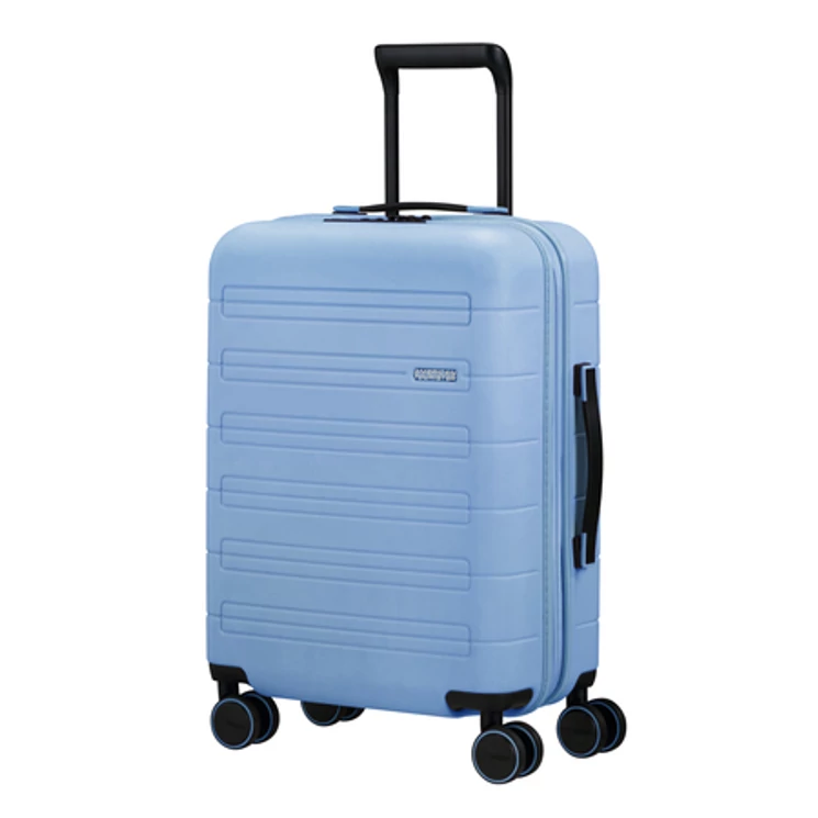 American Tourister Novastream bővíthető Spinner bőrönd 55 világoskék