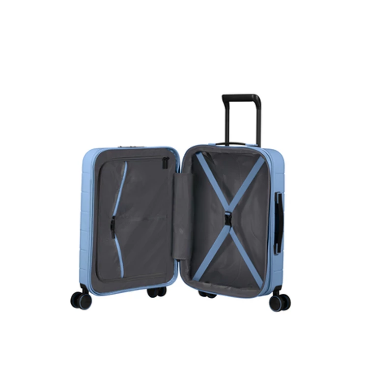 American Tourister Novastream bővíthető Spinner bőrönd 55 világoskék