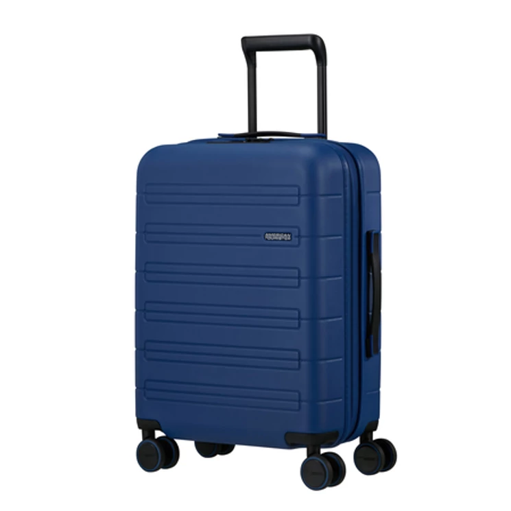 American Tourister Novastream bővíthető Spinner bőrönd 55 kék