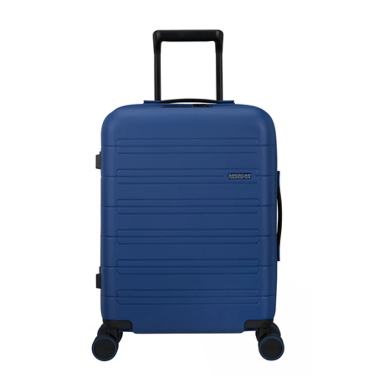 American Tourister Novastream bővíthető Spinner bőrönd 55 kék