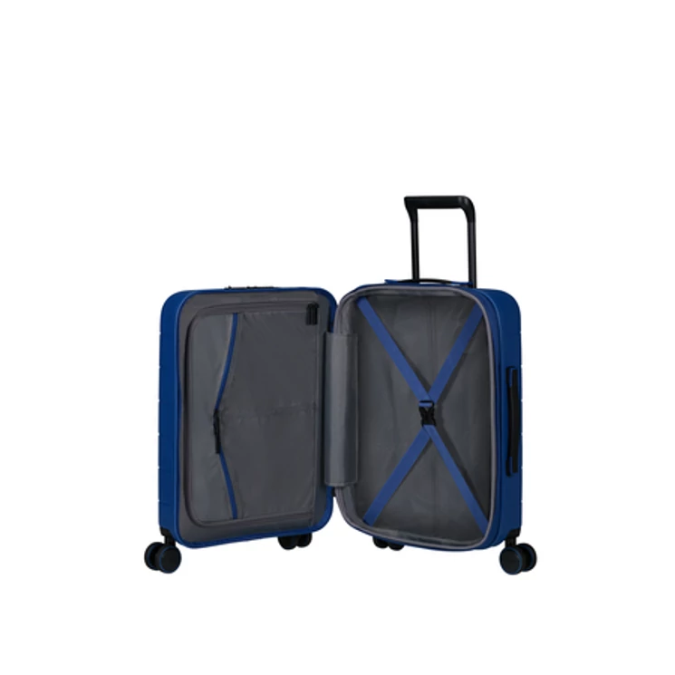 American Tourister Novastream bővíthető Spinner bőrönd 55 kék