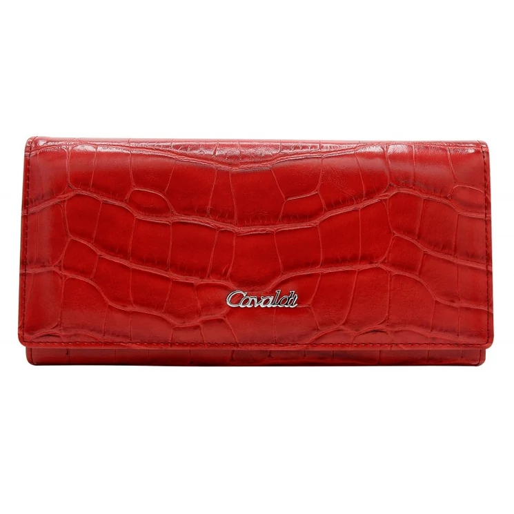 Cavaldi Valódi bőr Pénztárca piros színben