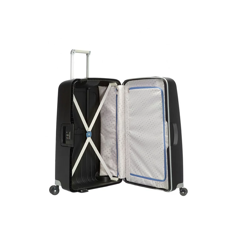Samsonite S-Cure Spinner bőrönd 75 cm-es ajándék bőröndhuzattal