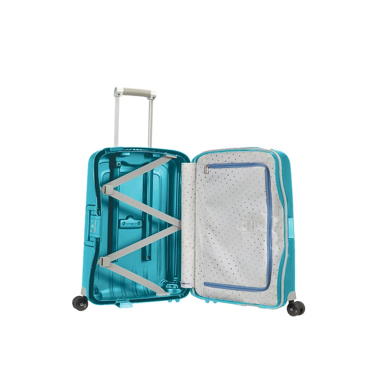 Samsonite S-Cure Spinner bőrönd 55 cm-es kabinbőrönd ajándék bőröndhuzattal