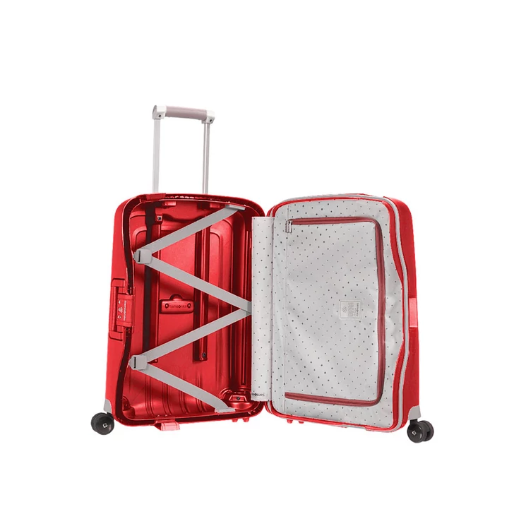 Samsonite S-Cure Spinner bőrönd 55 cm-es kabinbőrönd  ajándék bőröndhuzattal