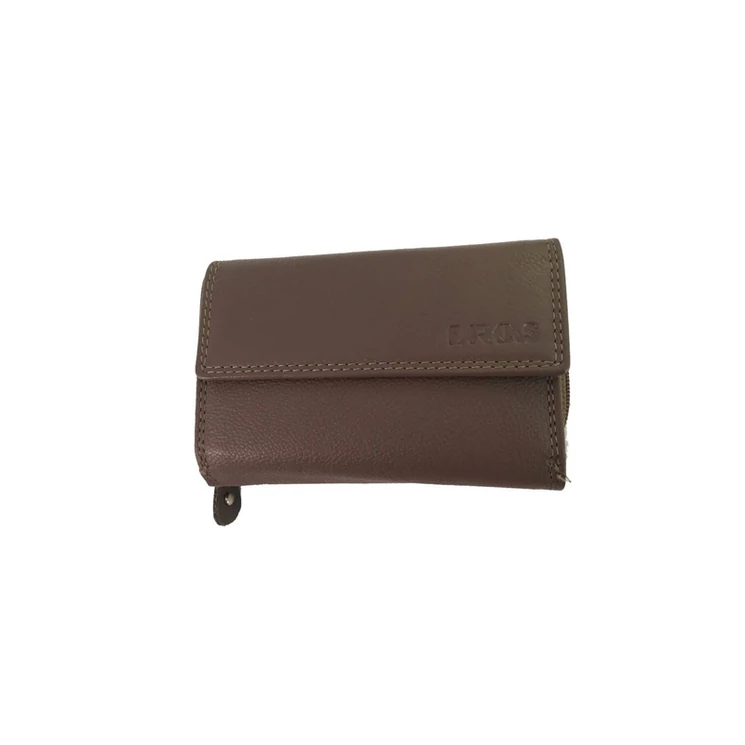 Női pénztárca bőrből RFID védelemmel 13048 Brown