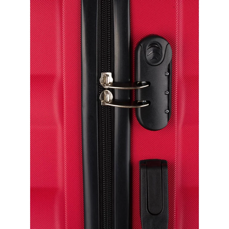 4 Kerekes Kabin Borönd Piros színben