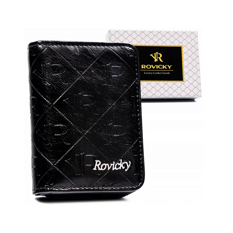 Kisméretű női pénztárca Fekete színben