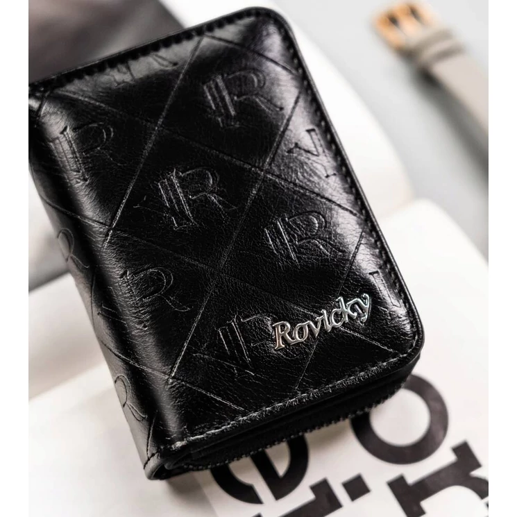 Kisméretű női pénztárca Fekete színben