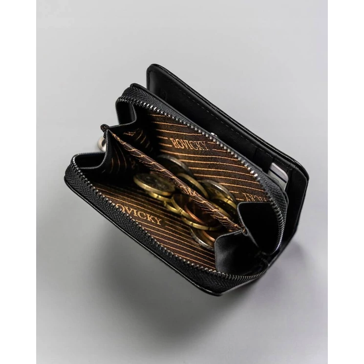 Kisméretű női pénztárca Fekete színben