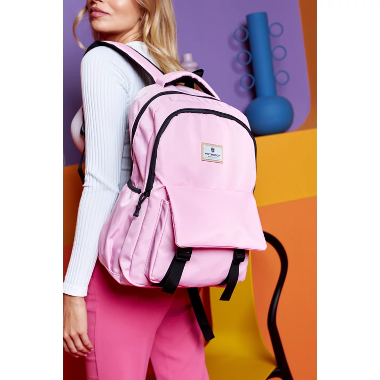 Női Nagyméretű Városi Hátizsák Rózsaszín színben