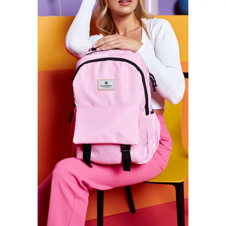 Női Nagyméretű Városi Hátizsák Rózsaszín színben