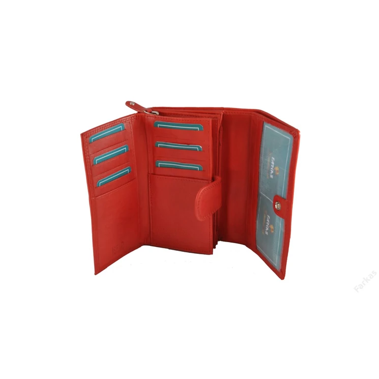 Divatos Valódi bőr női pénztárca barna színben