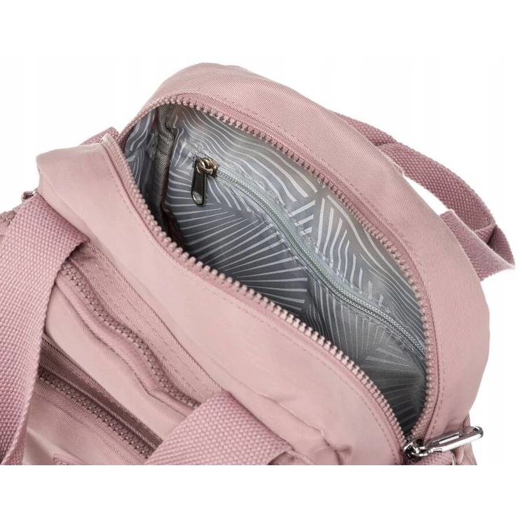 Többfunkció női városi hátizsák Rózsaszín színben