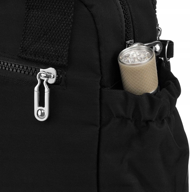 Többfunkció női városi hátizsák Fekete színben