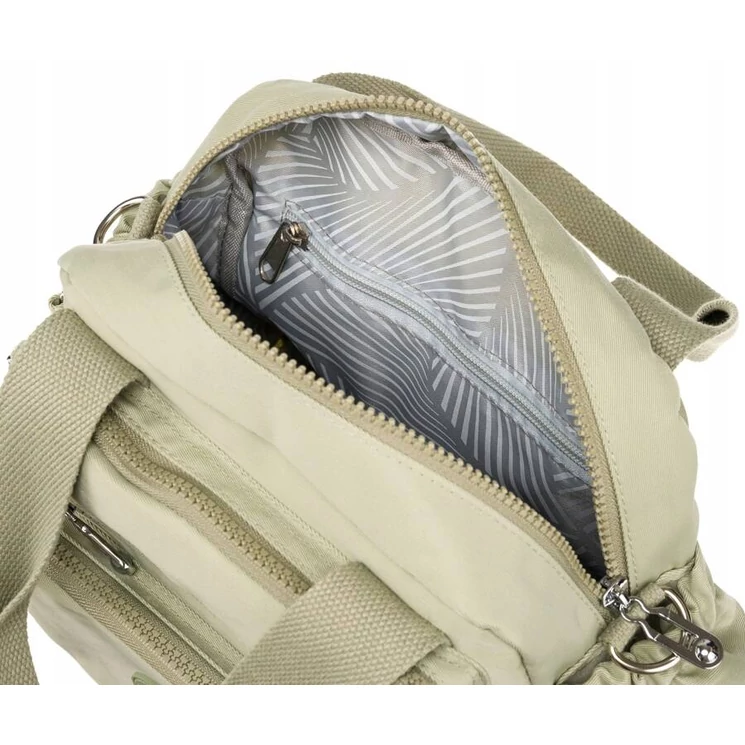 Többfunkció női városi hátizsák Khaki színben