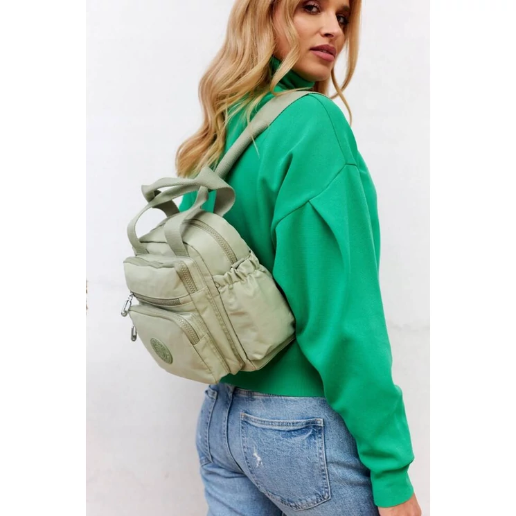 Többfunkció női városi hátizsák Khaki színben