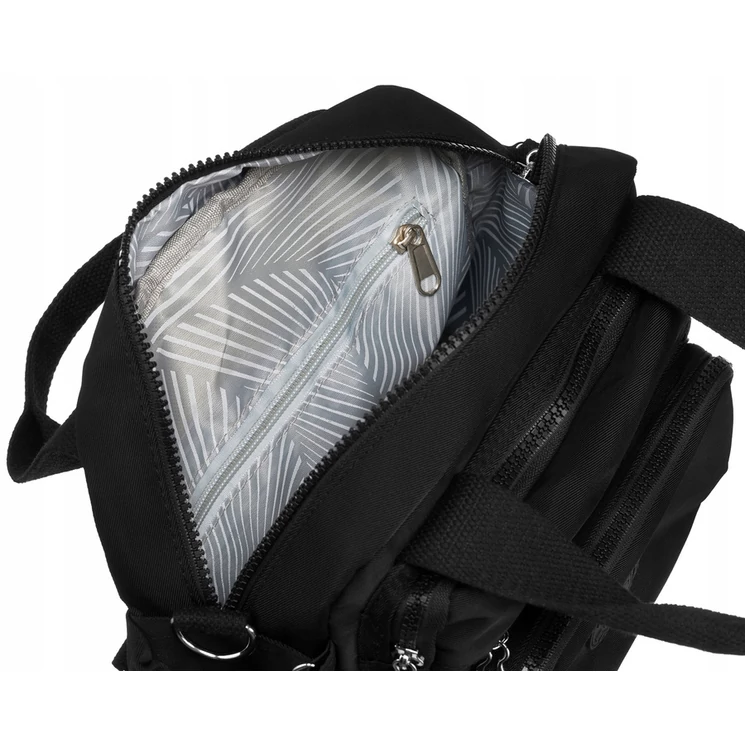 Többfunkció női városi hátizsák Fekete színben