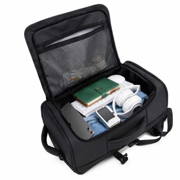 Cipőtartós nagyméretű vízálló utazóhátizsák USB töltővel 50 x 30 x 20 cm