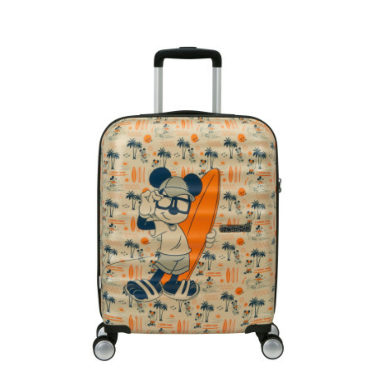 American Tourister WAVEBREAKER DISNEY SPIN.55/20 TSA DISNEY FL MICKEY SUPER SURF bőrönd