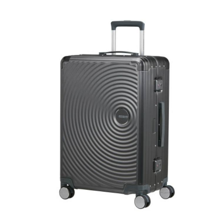 American Tourister SOUNDBOX ALU SPINNER 68/25 TSA BRUSHED ANTHRACITE