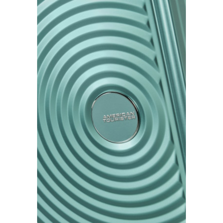 American Tourister SOUNDBOX ALU SPINNER 68/25 TSA DUSTY TURQUOISE