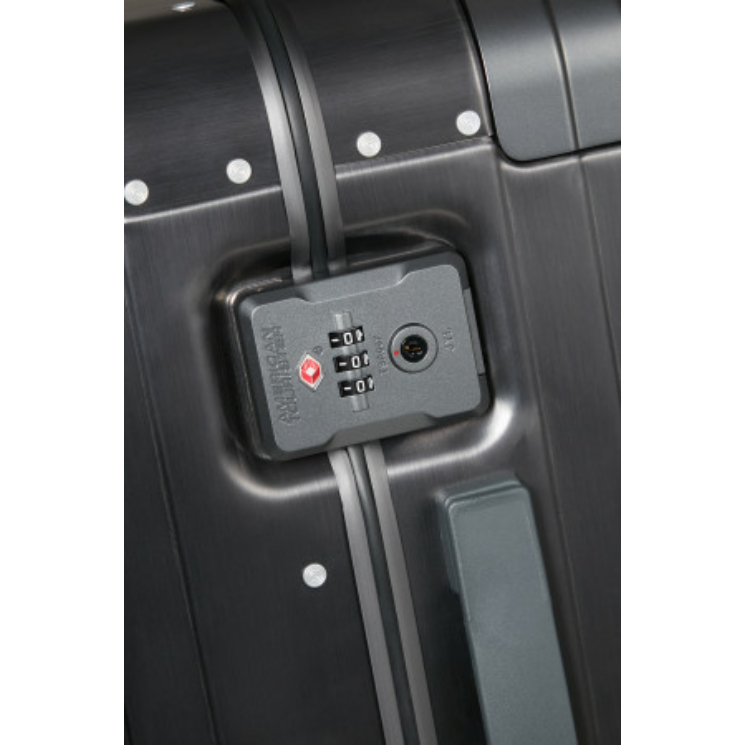 American Tourister SOUNDBOX ALU SPINNER 77/28 TSA BRUSHED ANTHRACITE