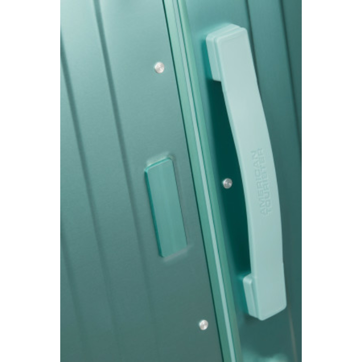 American Tourister SOUNDBOX ALU SPINNER 77/28 TSA DUSTY TURQUOISE