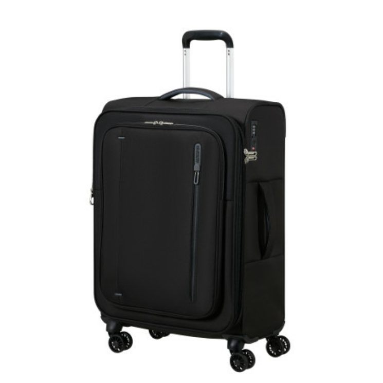 AMERICAN TOURISTER  CLOUDRIDER SPINNER M EXP TSA JET BLACK
