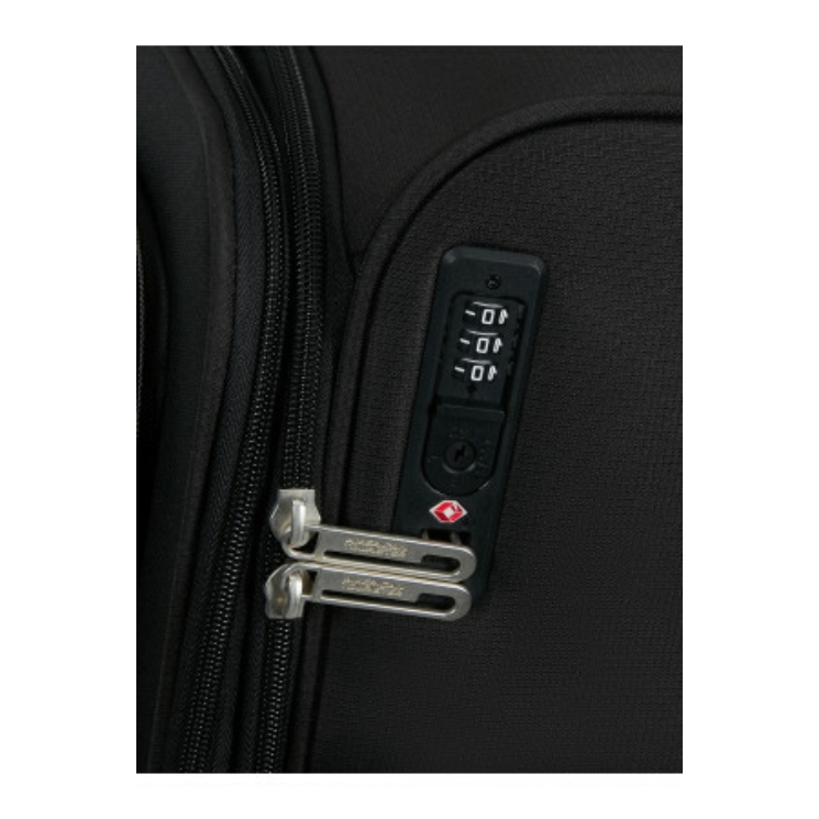 AMERICAN TOURISTER  CLOUDRIDER SPINNER M EXP TSA JET BLACK