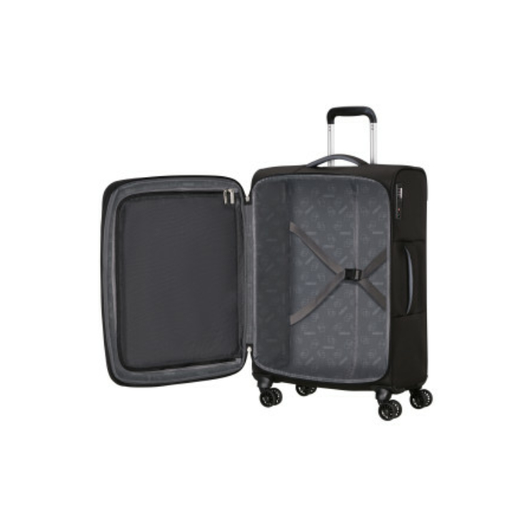 AMERICAN TOURISTER  CLOUDRIDER SPINNER M EXP TSA JET BLACK