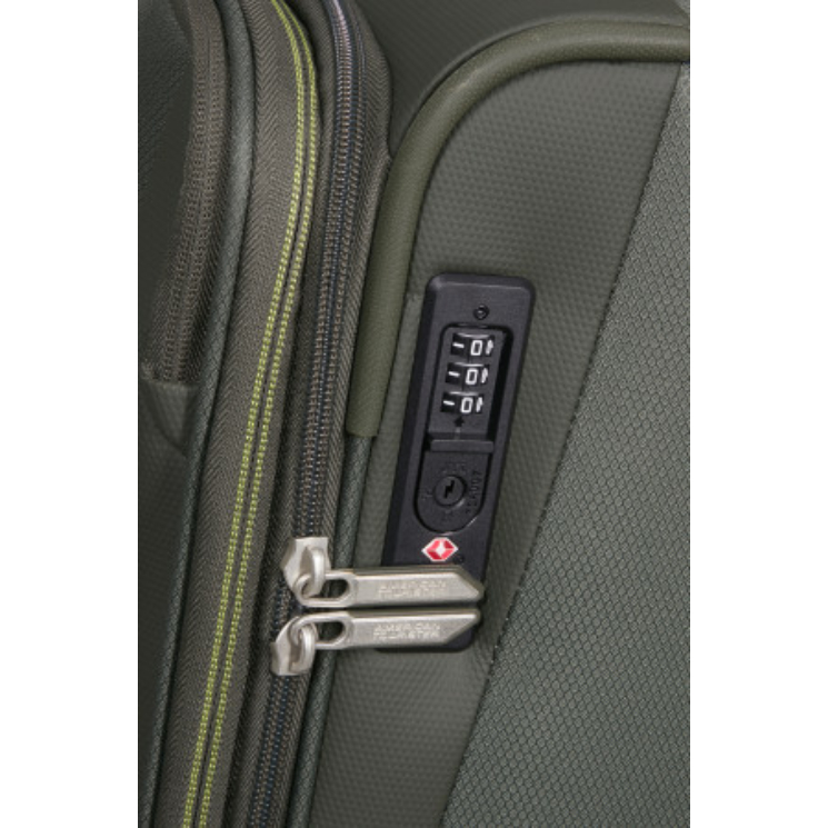 American Tourister WANDERLITE SPINNER S EXP TSA DARK KHAKI