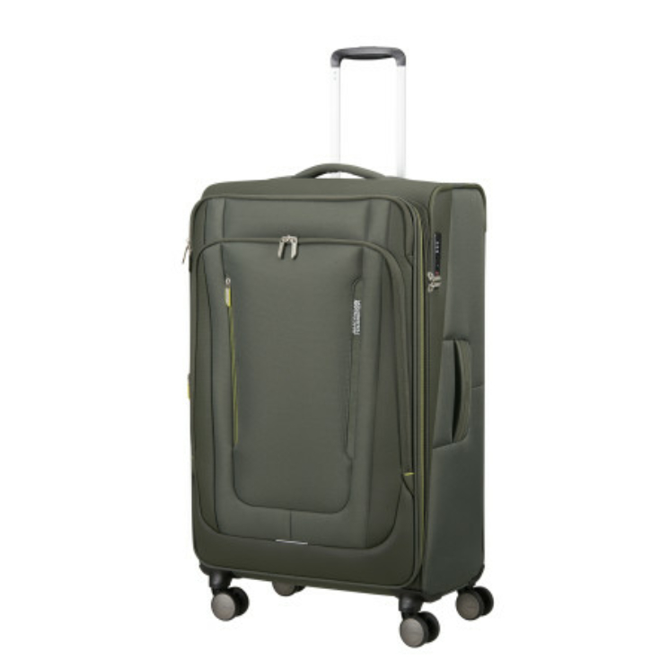 American Tourister WANDERLITE SPINNER L EXP TSA DARK KHAKI