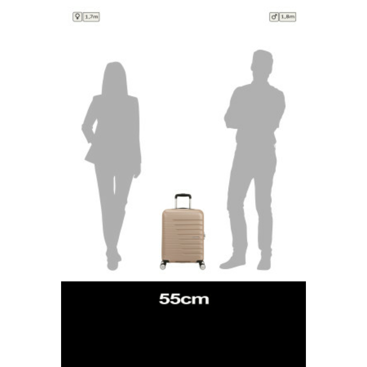 American Tourister FLASHLINE SPINNER 55/20 TSA IVORY GOLD