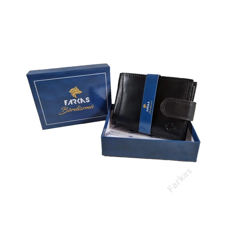 FARKAS RFID prémium bőrpénztárca díszdobozban