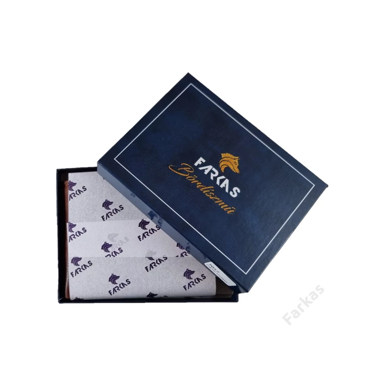 FARKAS RFID prémium bőrpénztárca díszdobozban