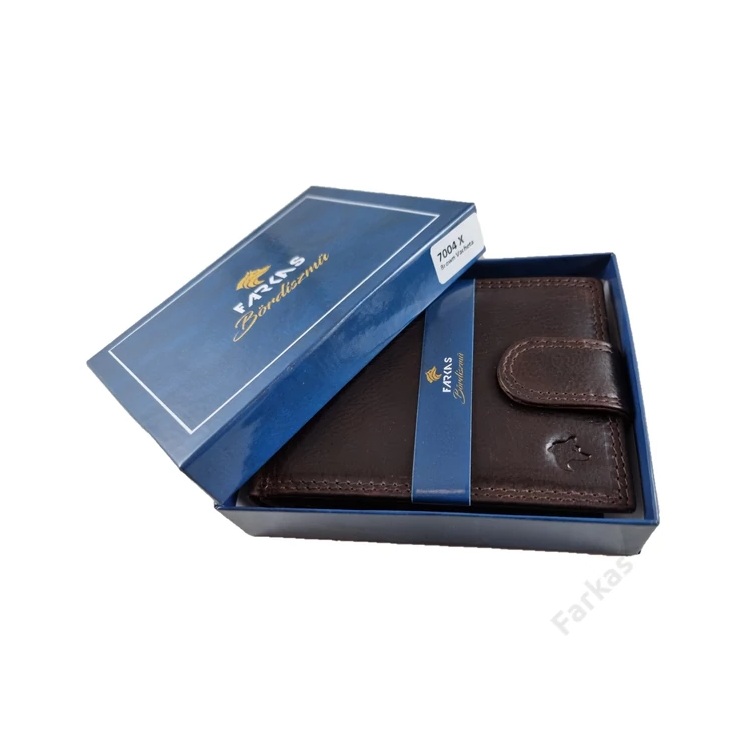 FARKAS RFID prémium bőrpénztárca díszdobozban