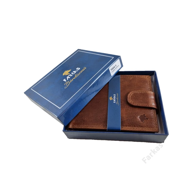 FARKAS RFID prémium bőrpénztárca díszdobozban