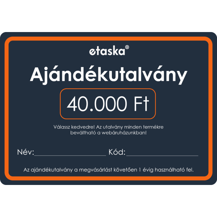 Vásárlási utalvány 40000 Ft értékben