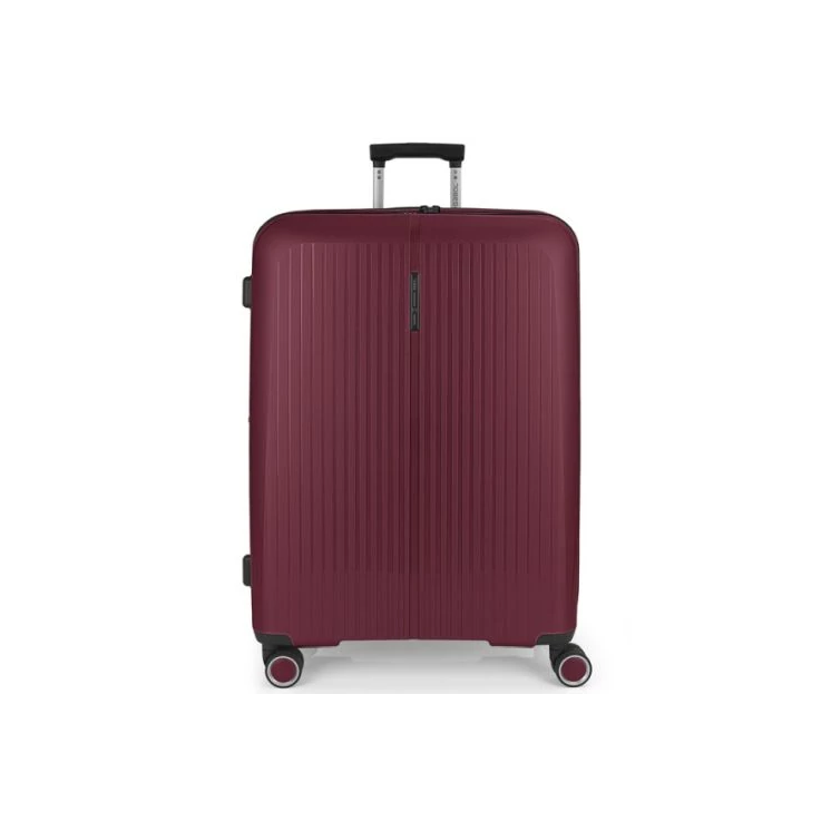 Gabol Brooklyn 4-kerekes bővíthető bőrönd Bordó színben 75 cm GA-1239L