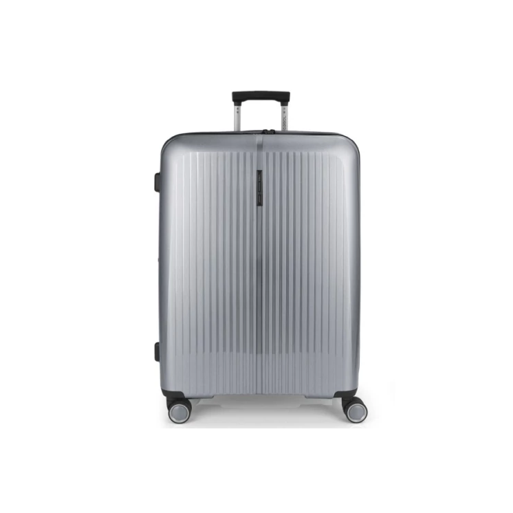 Gabol Brooklyn 4-kerekes bővíthető bőrönd Ezüst színben 75 cm GA-1239L