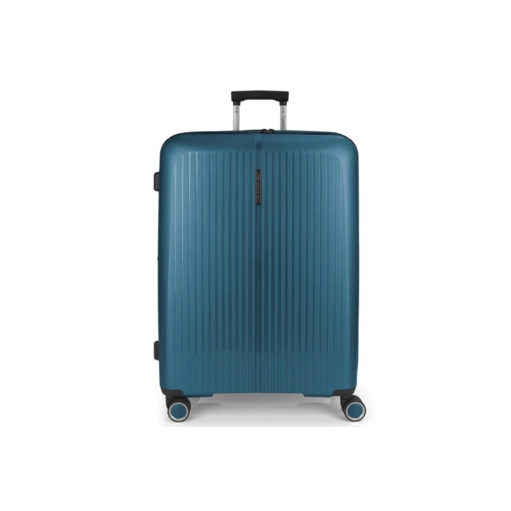 Gabol Brooklyn 4-kerekes bővíthető bőrönd Türkiz színben 75 cm GA-1239L