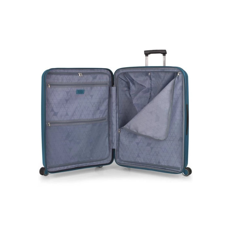 Gabol Brooklyn 4-kerekes bővíthető bőrönd Bordó színben 75 cm GA-1239L